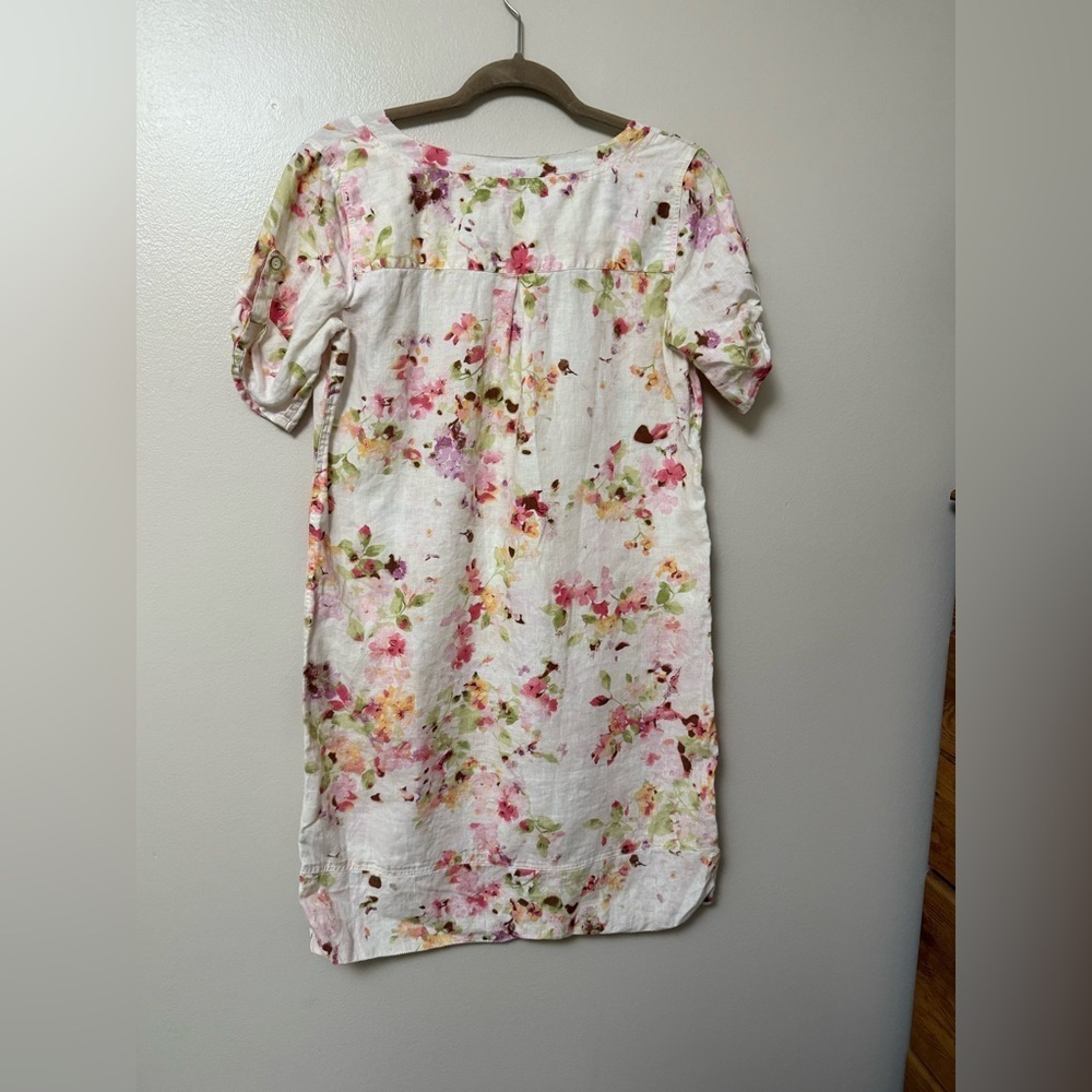 JJill Love Linen Multicolor Floral linen dress - Picture 3 of 11